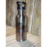 20 oz. Stainless Steel Water Bottle with straw